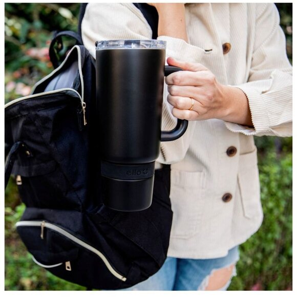 NEW!! 2pkEllo Port 40-oz. Stainless Steel Tumbler with Handle. - Picture 2 of 9